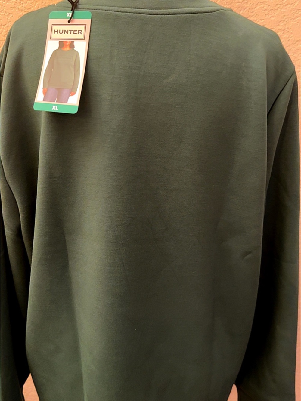 Hunter Embossed Green Crewneck Sweatshirt - Picture 3 of 6